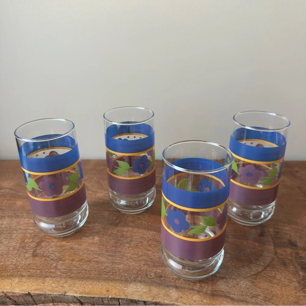Vintage Libbey Bella Cooler Glassware Set Cottage Drinkware